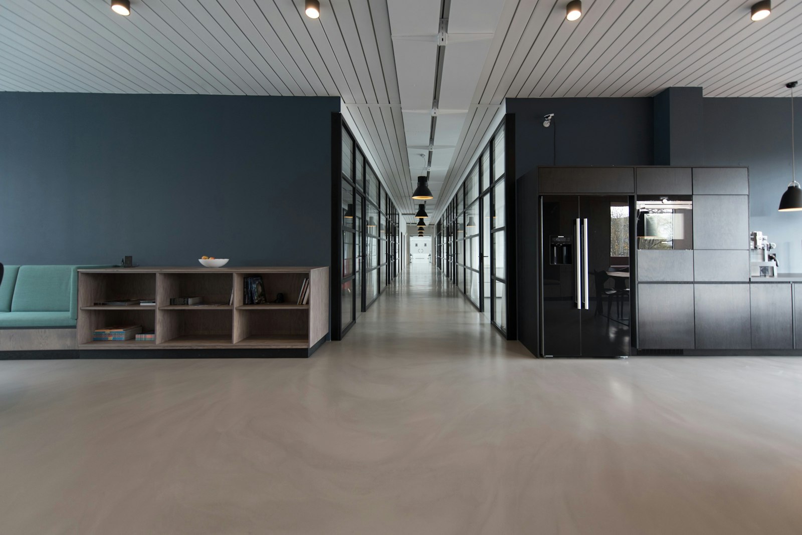 Contemporary building with strong geometry